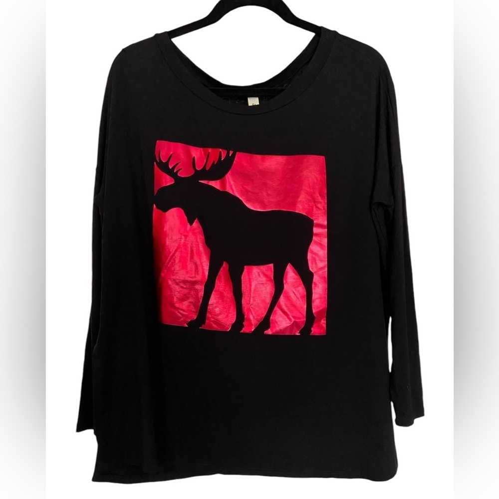 Jen & Sander Long Sleeve MOOSE  T Shirt